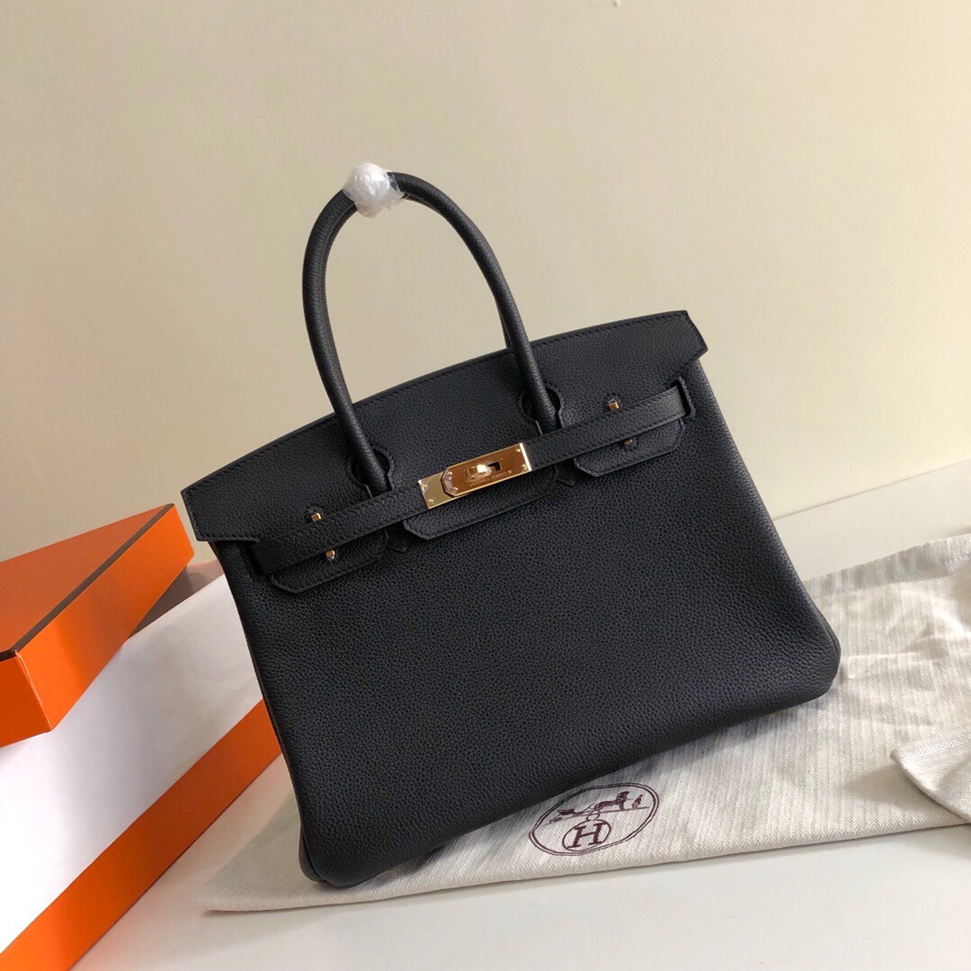 Hermes Birkin 35CM Togo Leather Handbag Black